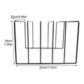 Black Iron Vinyl Record Stand & Desk Organizer Rack