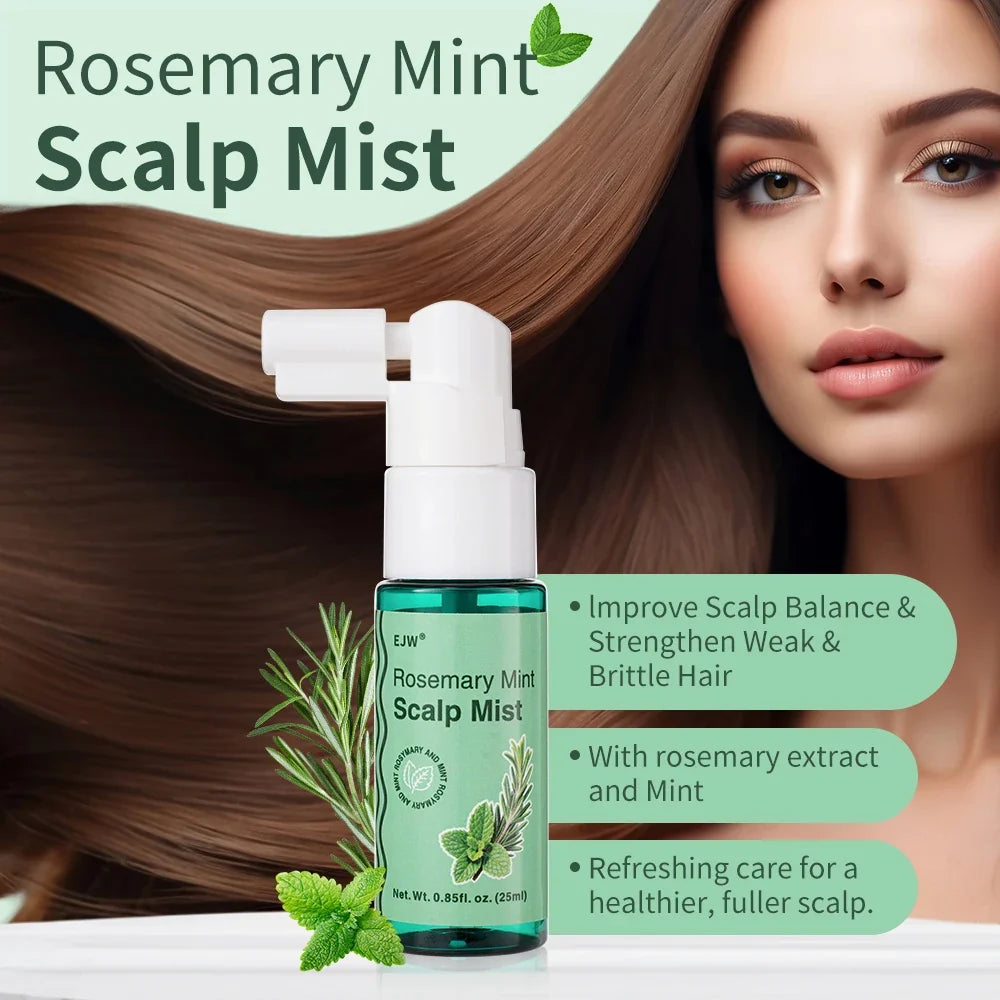 Rosemary Scalp Scrub Shampoo & Hair Growth Serum Spray