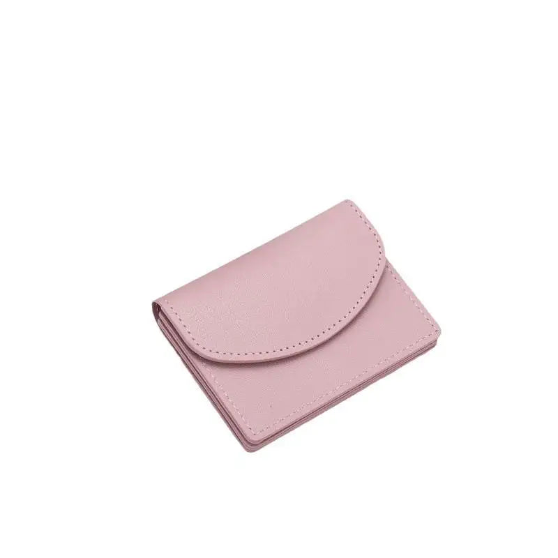 Women's Compact PU Leather Wallet – Card Holder & Coin Purse