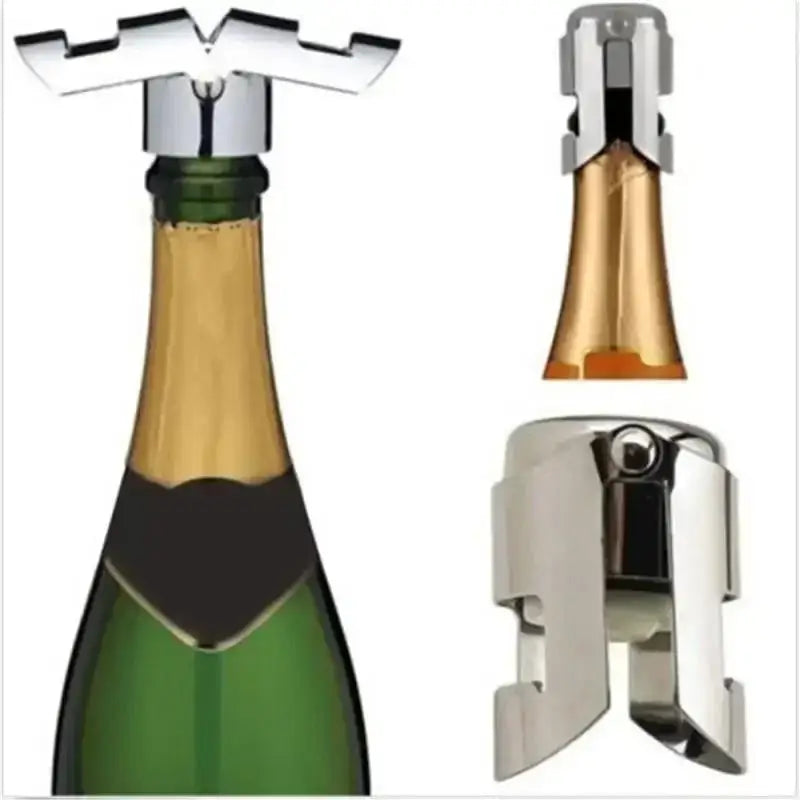 Stainless Steel Sealed Fresh-keeping Red Wine Stopper Metal Champagne
