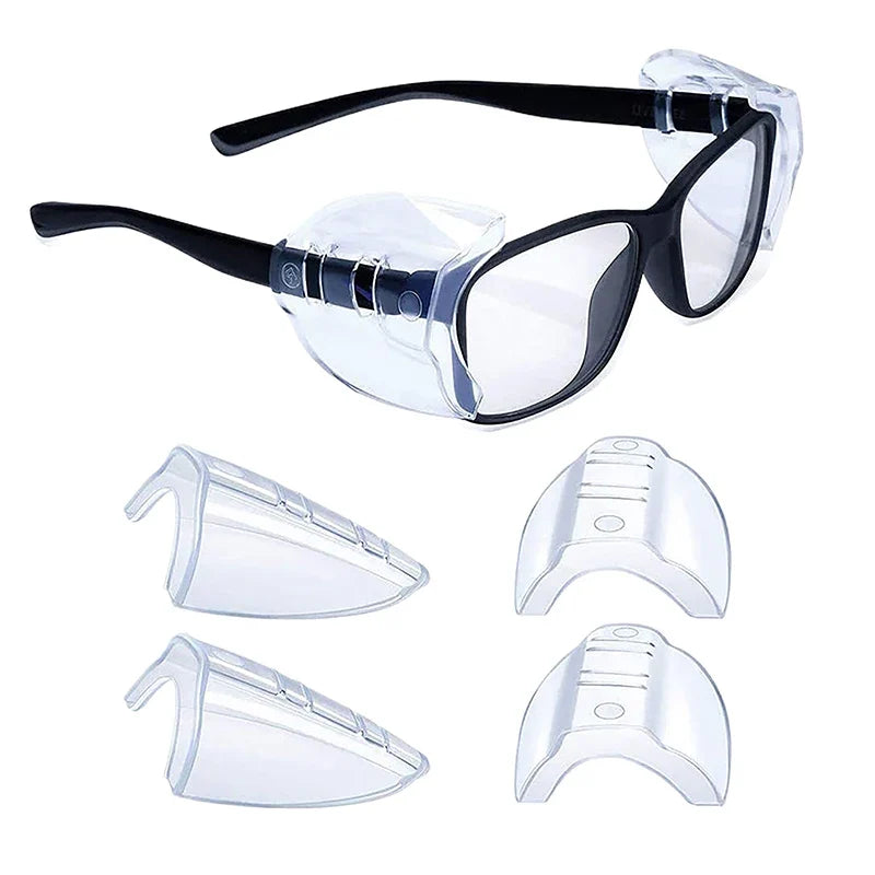TPU Safety Glasses Side Shields | 12/17mm Universal Fit Pair