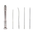 Leather Sewing Awl Kit – 4 Replaceable Needles | DIY Leathercraft