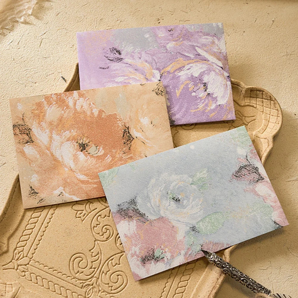 5 Vintage Floral Letterhead Series Special Paper Gilded Embossed