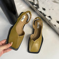 Women's Square Toe Slip-On Loafers | Butterfly-Knot Flats