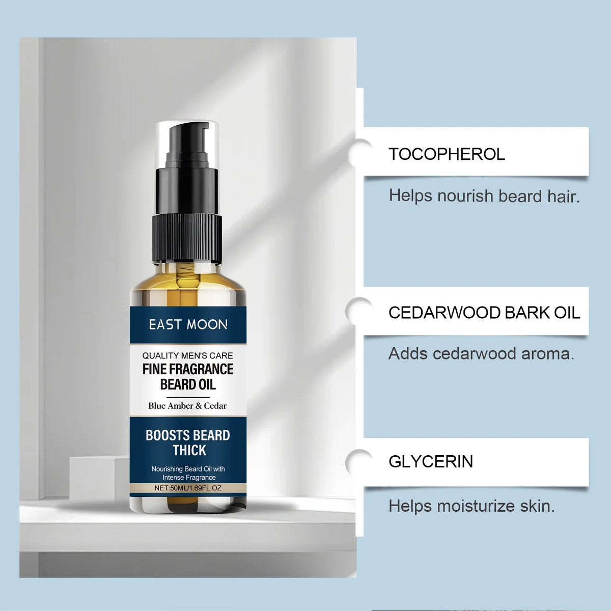 East Moon Vanilla Beard Oil – Hydrate, Nourish & Style
