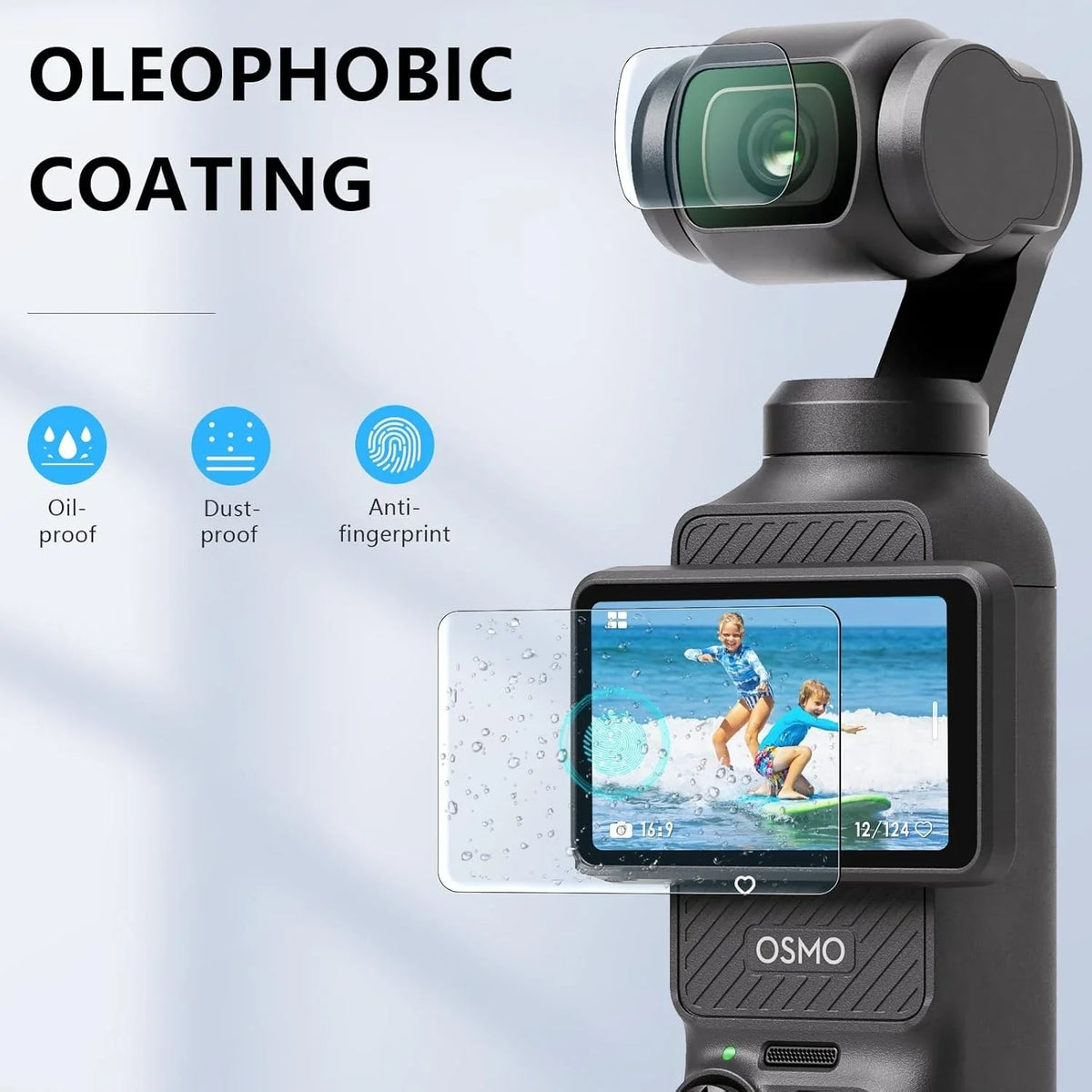 9H Tempered Glass Screen & Lens Protector – DJI OSMO Pocket 3 & 4