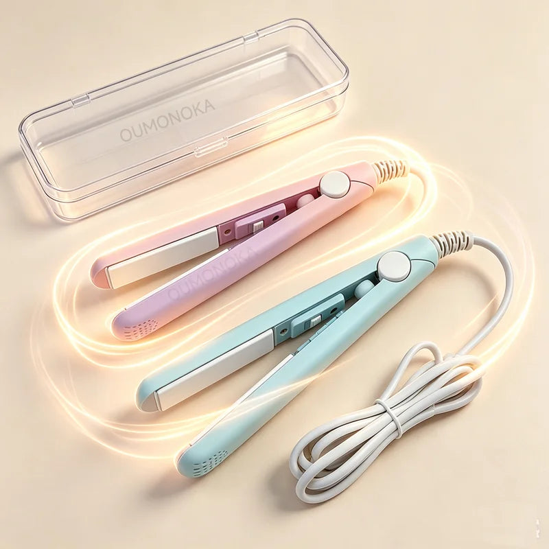 3-in-1 Mini Ceramic Hair Straightener & Curling Iron | Flat Iron