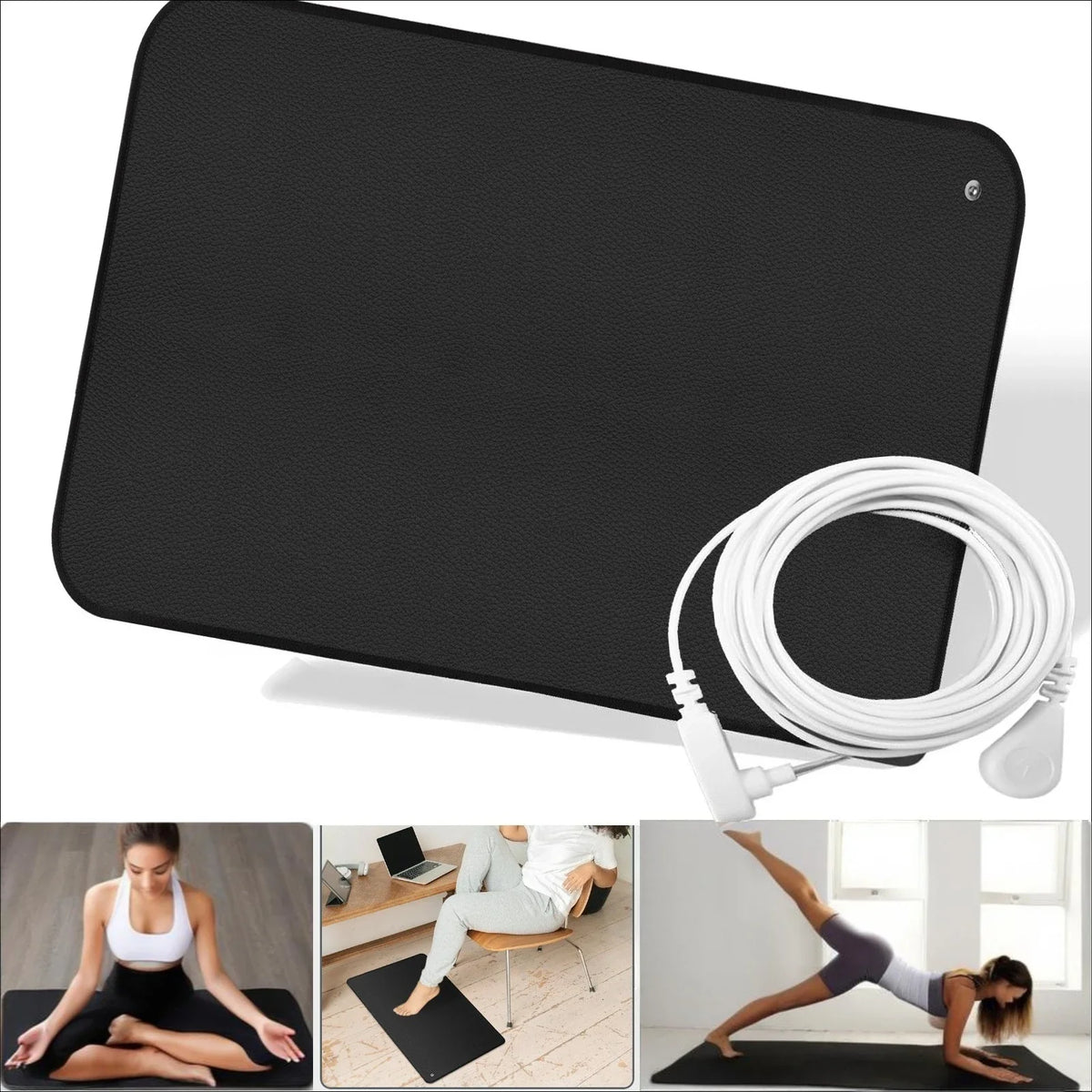 Grounding Mat 6 Sizes | Indoor Earthing Pad for Desk & Yoga