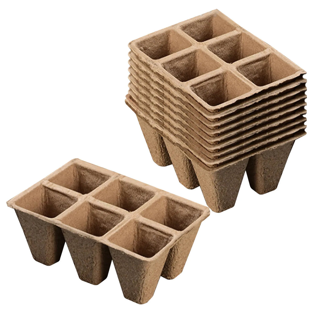 Biodegradable Peat Pots Seed Starter Trays 10/20 Pack