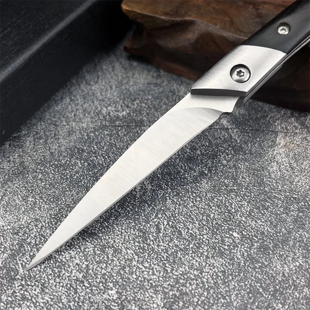 D2 Steel Mini Folding Knife – EDC Camping Pocket Knife