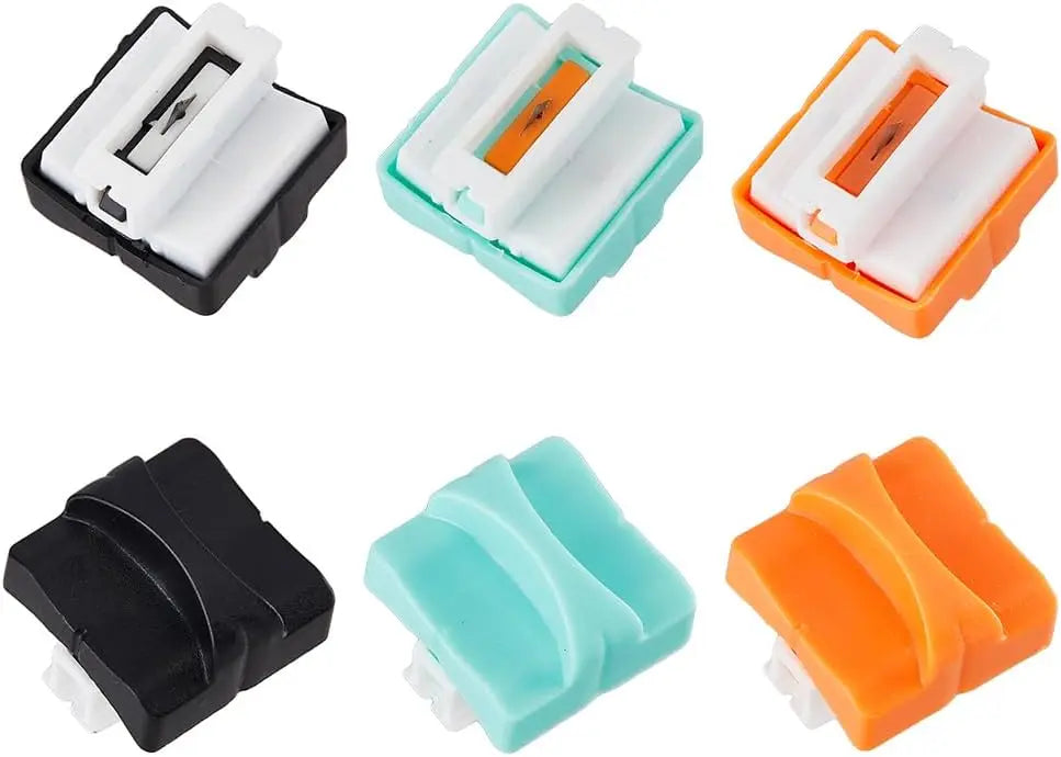 6-Pack Mini Paper Trimmer Replacement Blades – 3 Colors