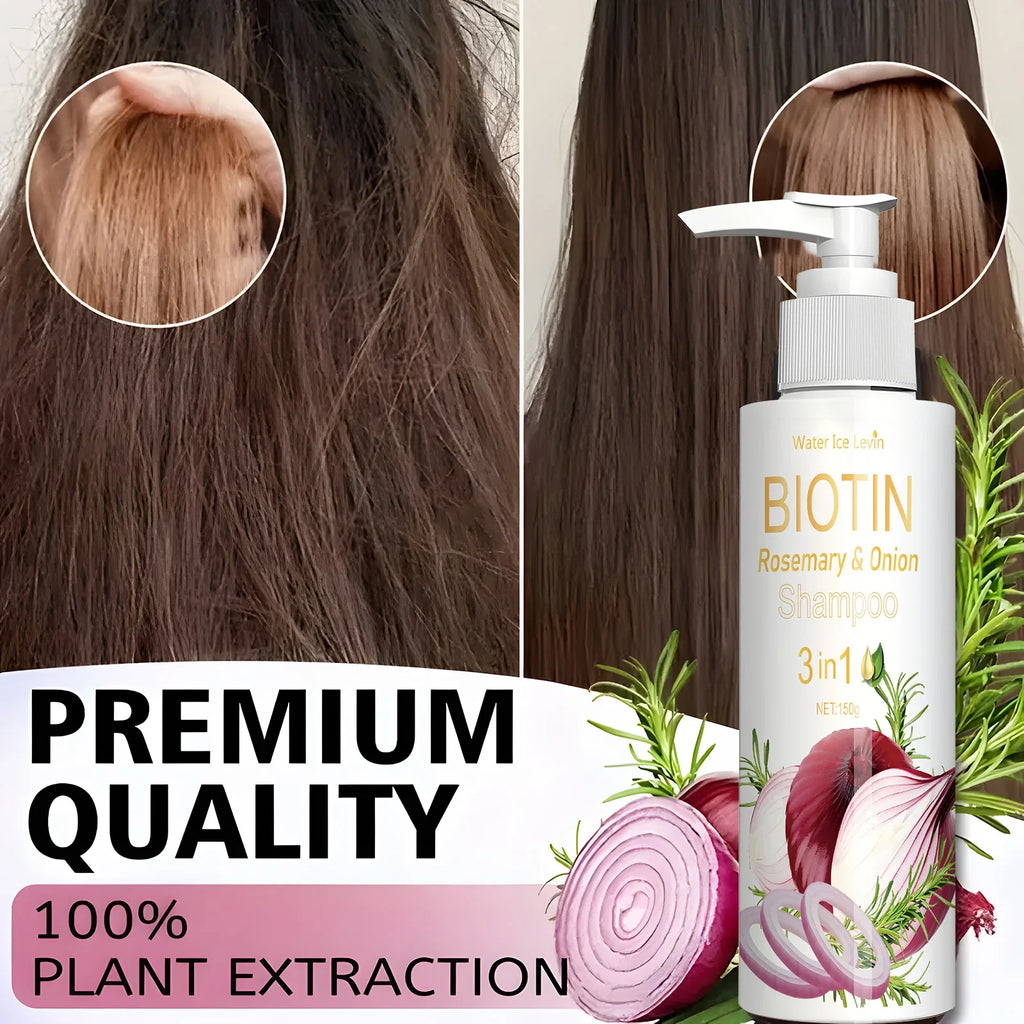Biotin Rosemary & Onion 3-in-1 Shampoo | Thickening & Scalp Care