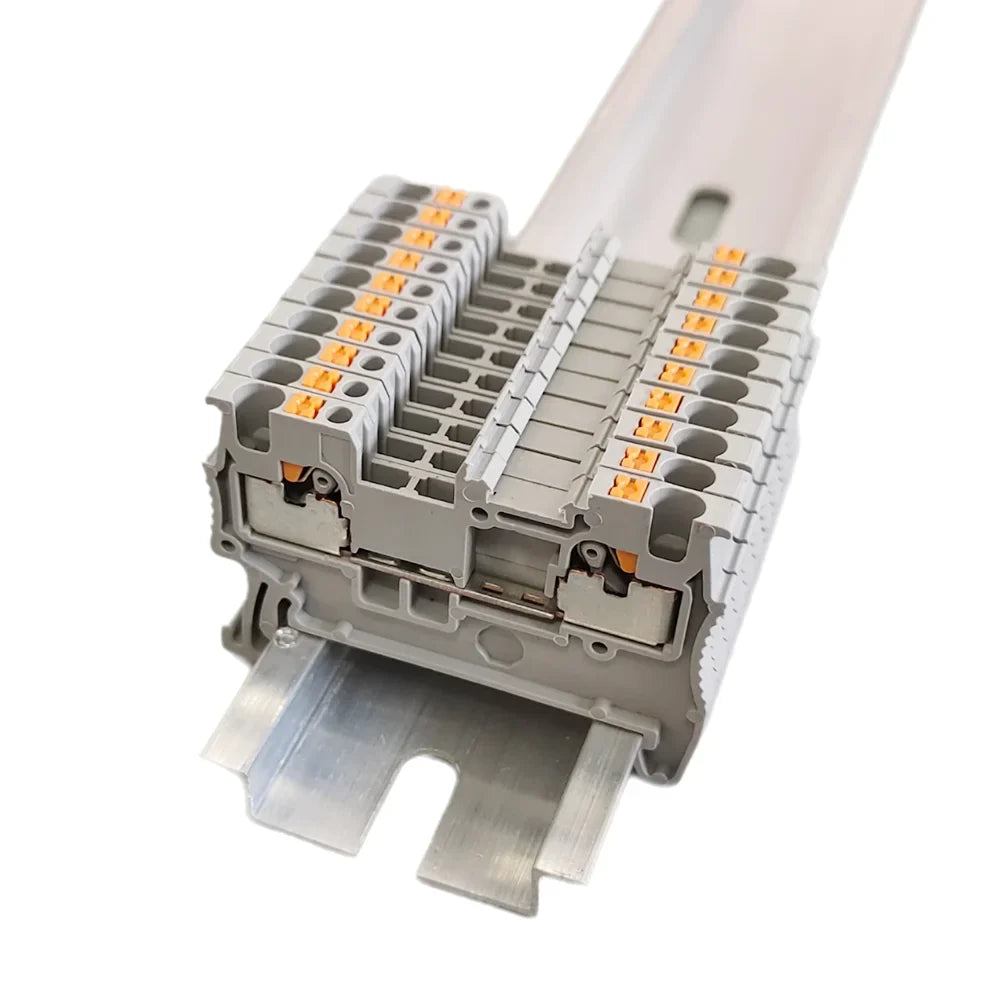10 50 Din Rail Terminal Block PT-1 5 Electrical Wire Spring