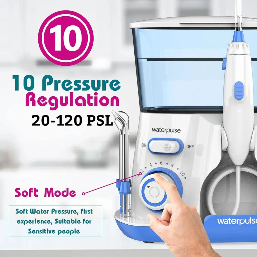 Electric Water Flosser Oral Irrigator 800ml Tank 5 Tips