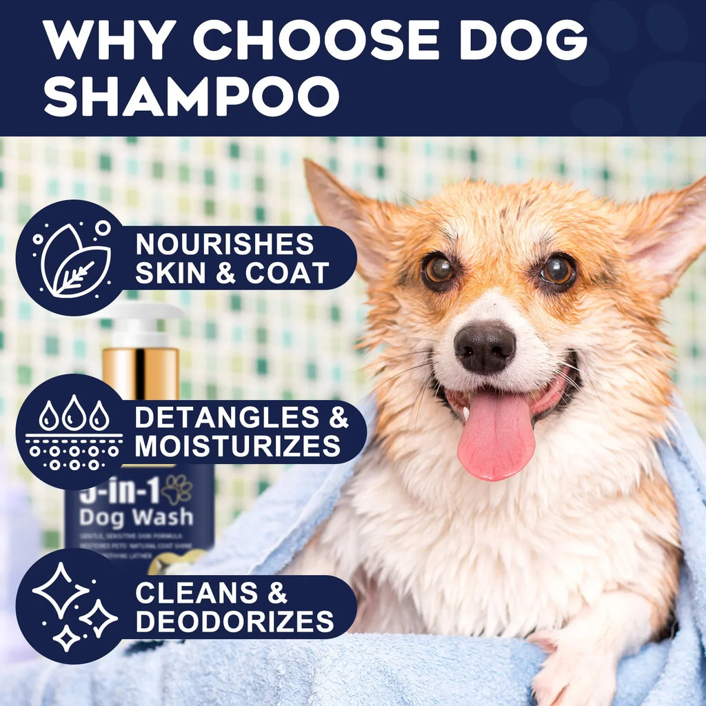 Pet Shampoo for Cats & Dogs – Coat Care & Odor Removal 200ml