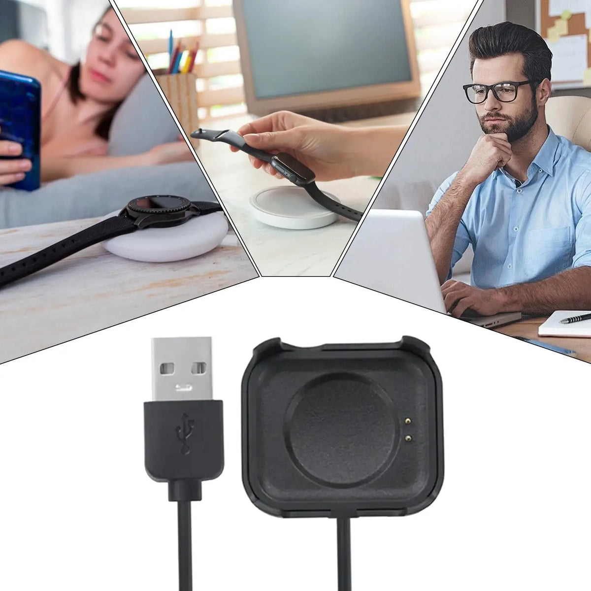 Magnetic Smartwatch Charger Cable – P6 X16 HW22 T500 X8 Plus