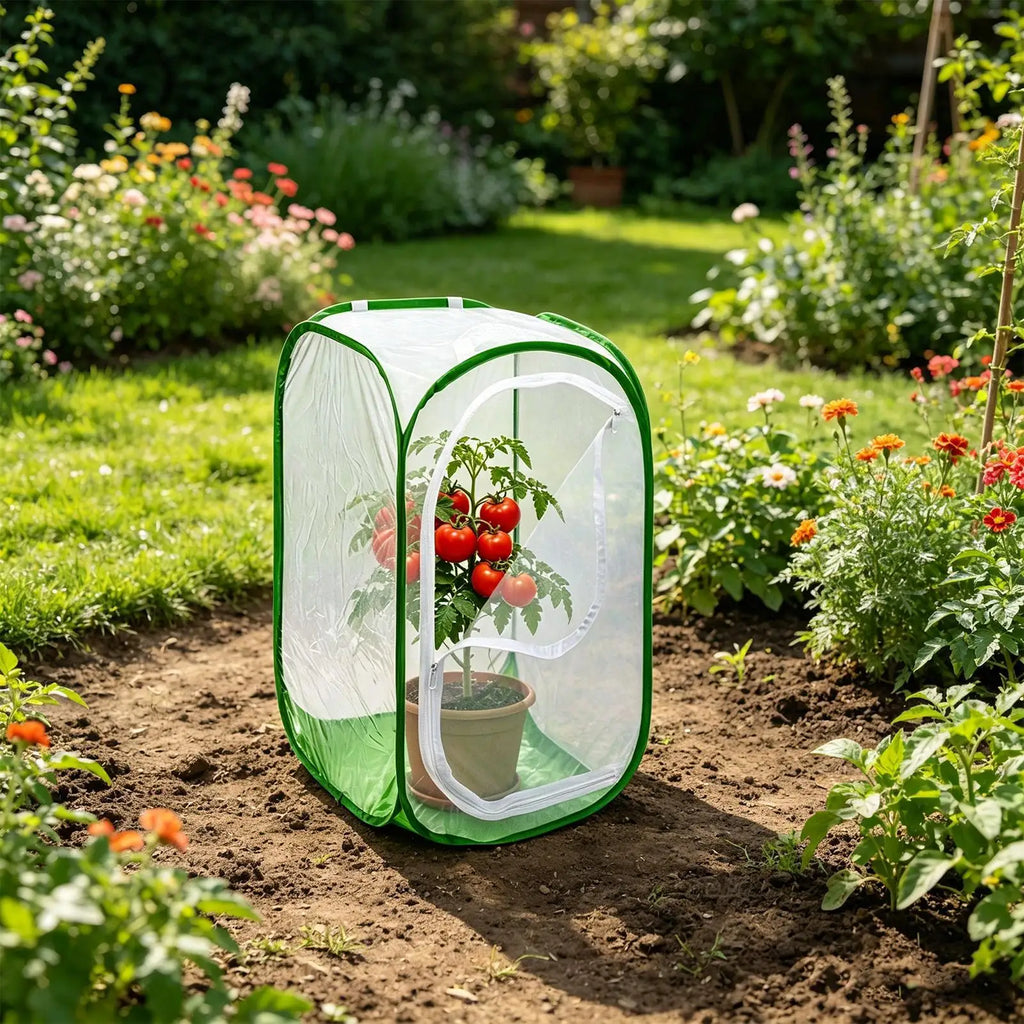 Foldable Plant Protector Mesh Cover | Raised Bed Garden Netting