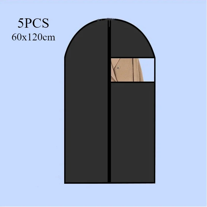 Dustproof Cloth Cover Bags Clothes Hanging Garment Dress Suit Coat