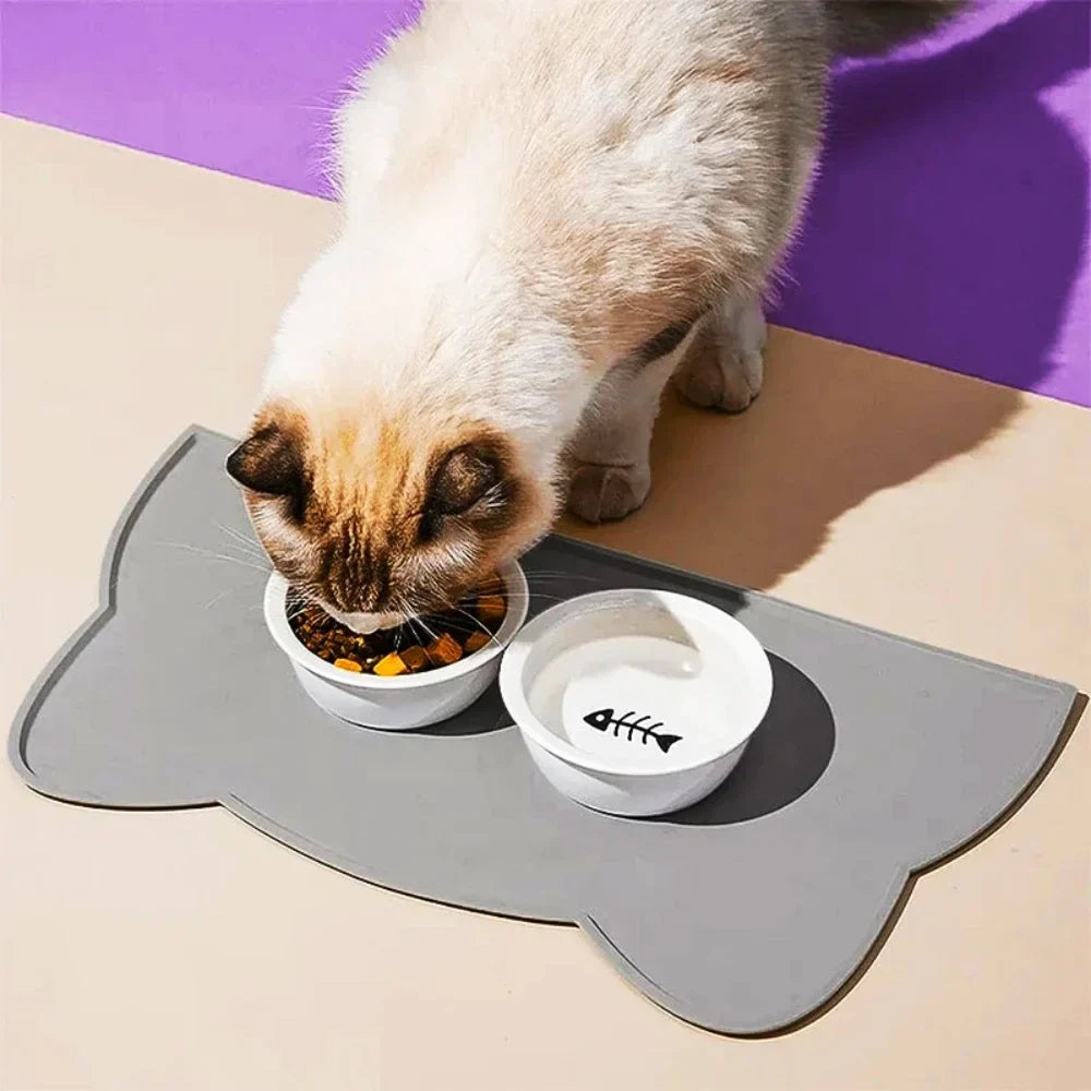 Silicone Non-Slip Pet Feeding Mat for Dogs & Cats