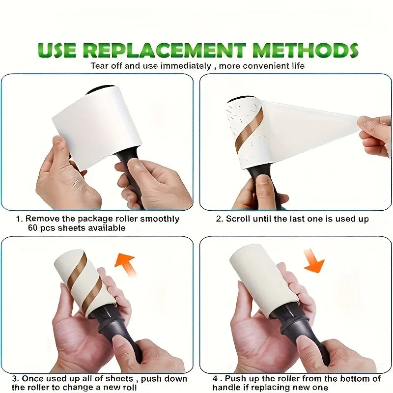 Ultra Sticky Lint Roller Set – Pet Hair Remover 3/5/8 Pack
