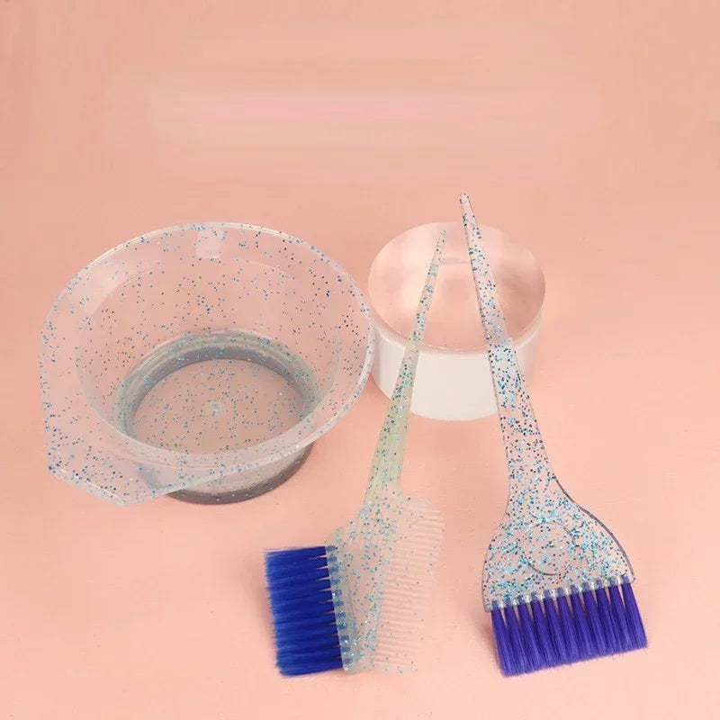 Hair Dye Brush & Mixing Bowl Set (2 Sets) | DIY Salon Tinting