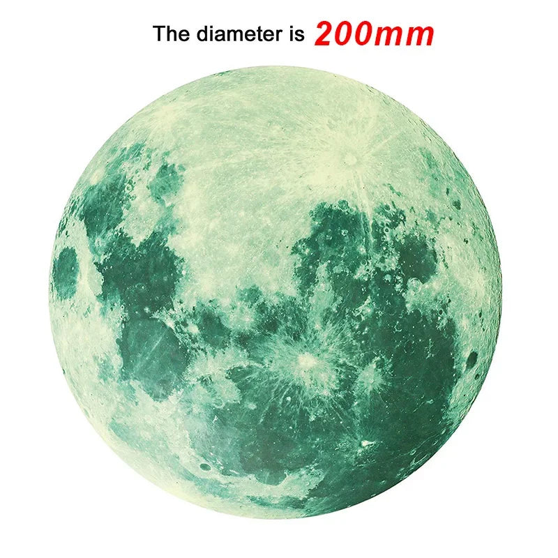 Glow in the Dark Moon & Stars Wall Decals – Kids Room