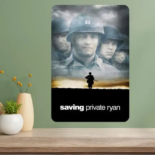 Saving Private Ryan Metal Movie Poster Sign | Vintage Wall Art