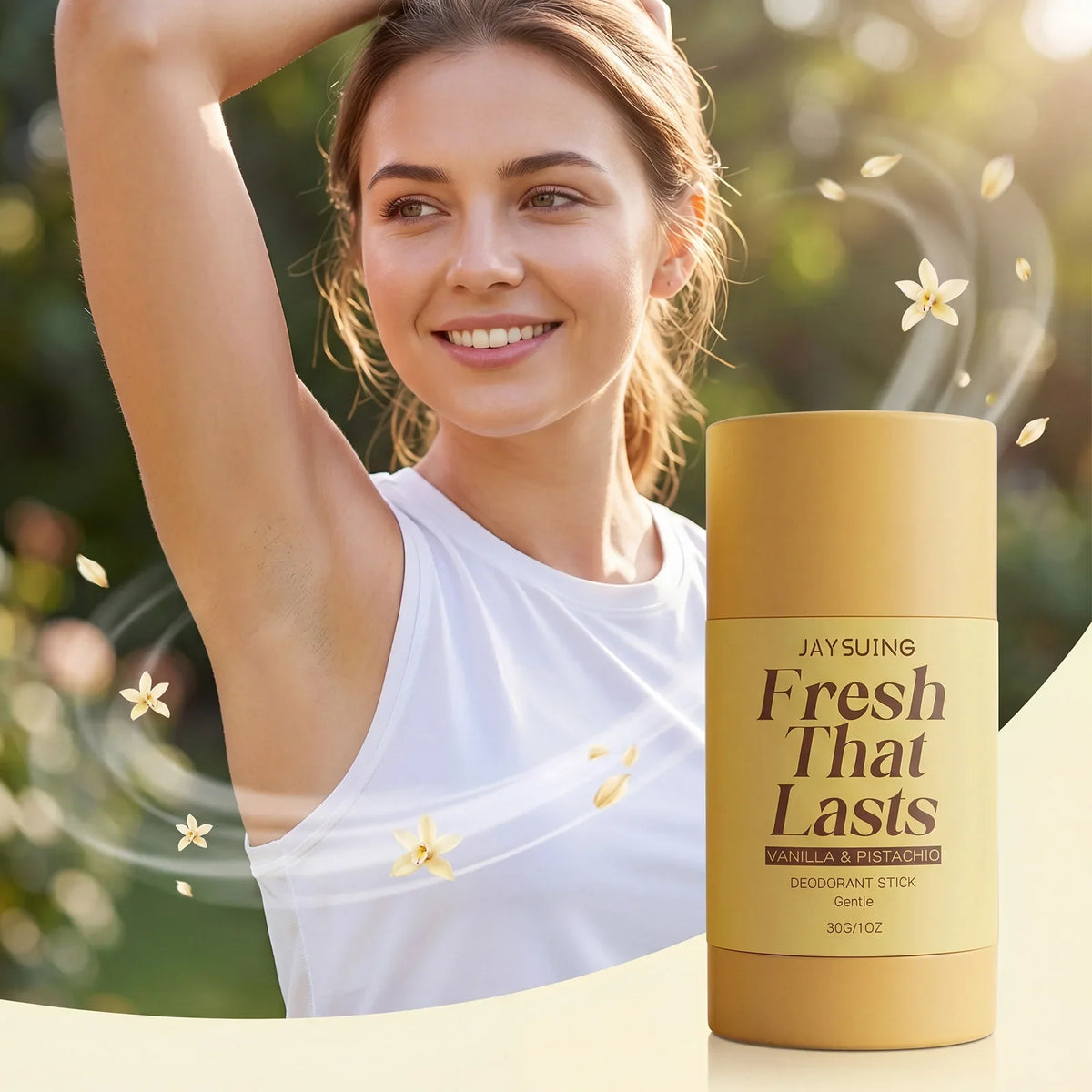 Vanilla Deodorant Antiperspirant Stick | Beeswax & Vitamin E 30g