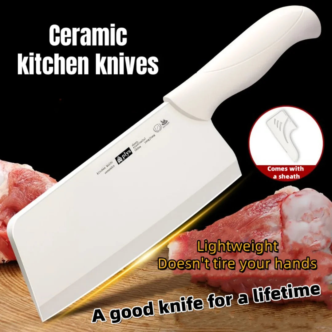 PLYS Ceramic Kitchen Knife – Chef, Cleaver & Fillet Blade