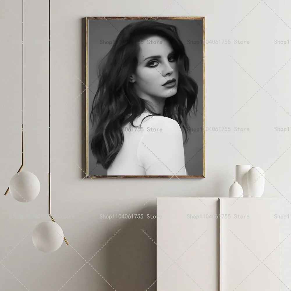Lana Del Rey Wall Poster – Self-Adhesive Waterproof Art Sticker