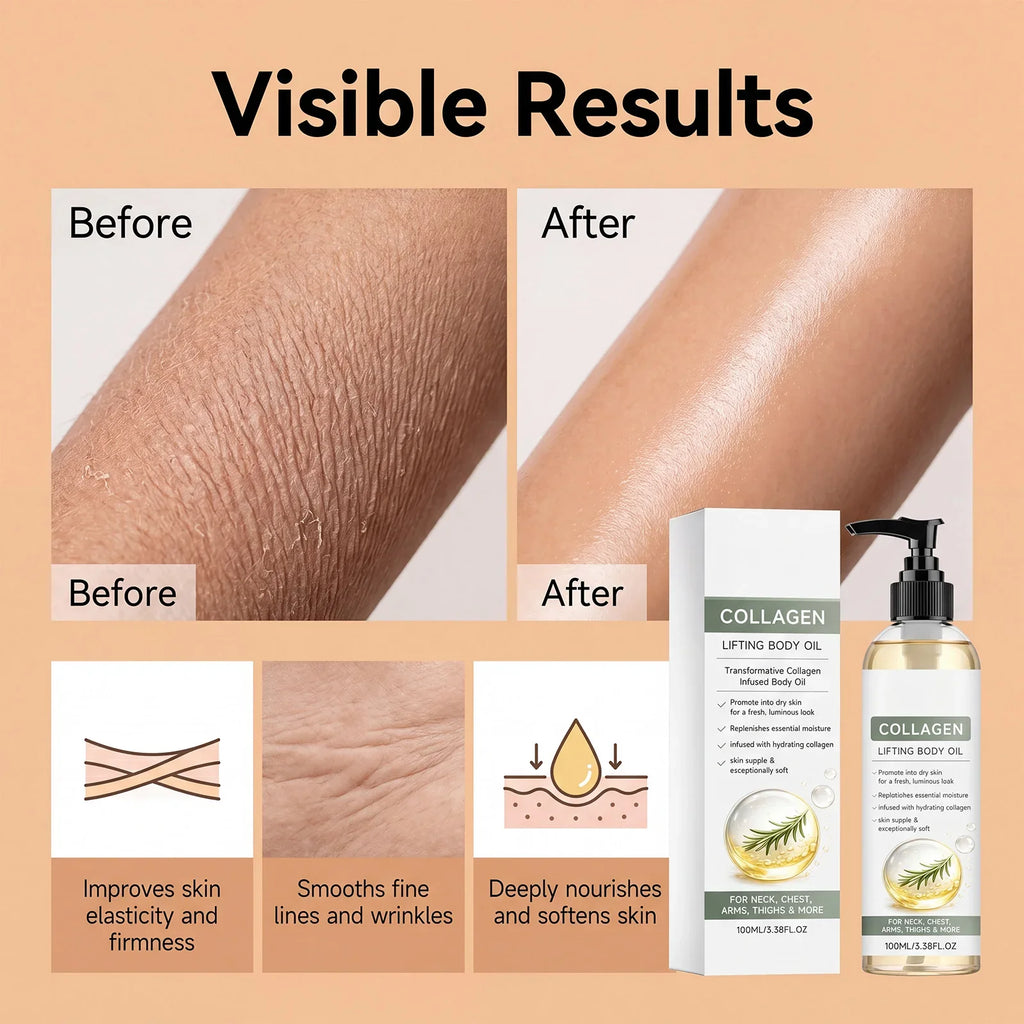 Collagen Body Oil – Firming, Hydrating & Non-Greasy 100ml