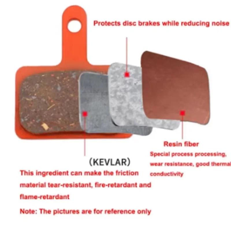 Bicycle Resin Brake Pad Mtb Shimano M375 M445 Mt200 Bb5 Bb7 Mountain