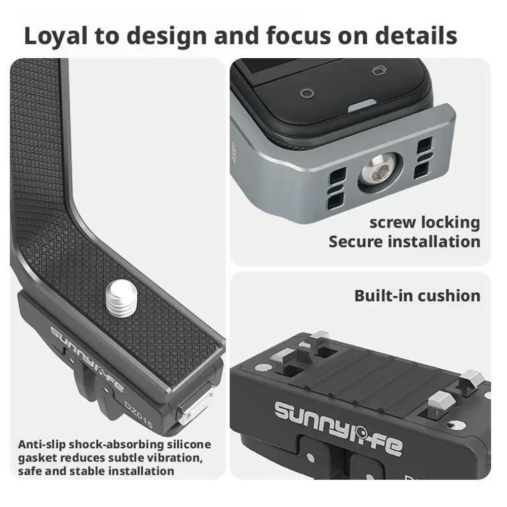 Sunnylife Magnetic L-Bracket Mount for Insta360 X5 & X4