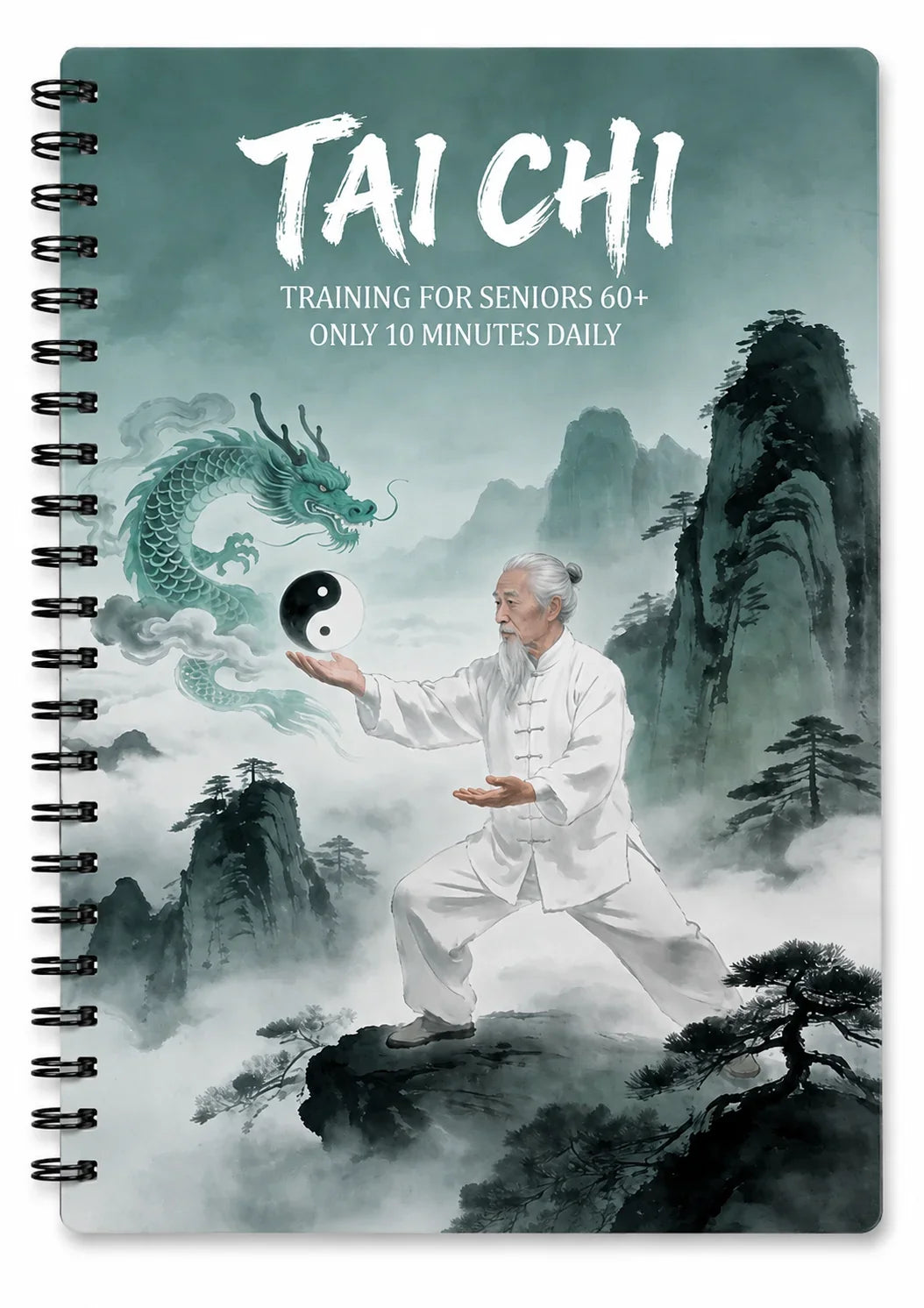 A5 Tai Chi Health Journal Seniors Daily Mind Body Training Planner