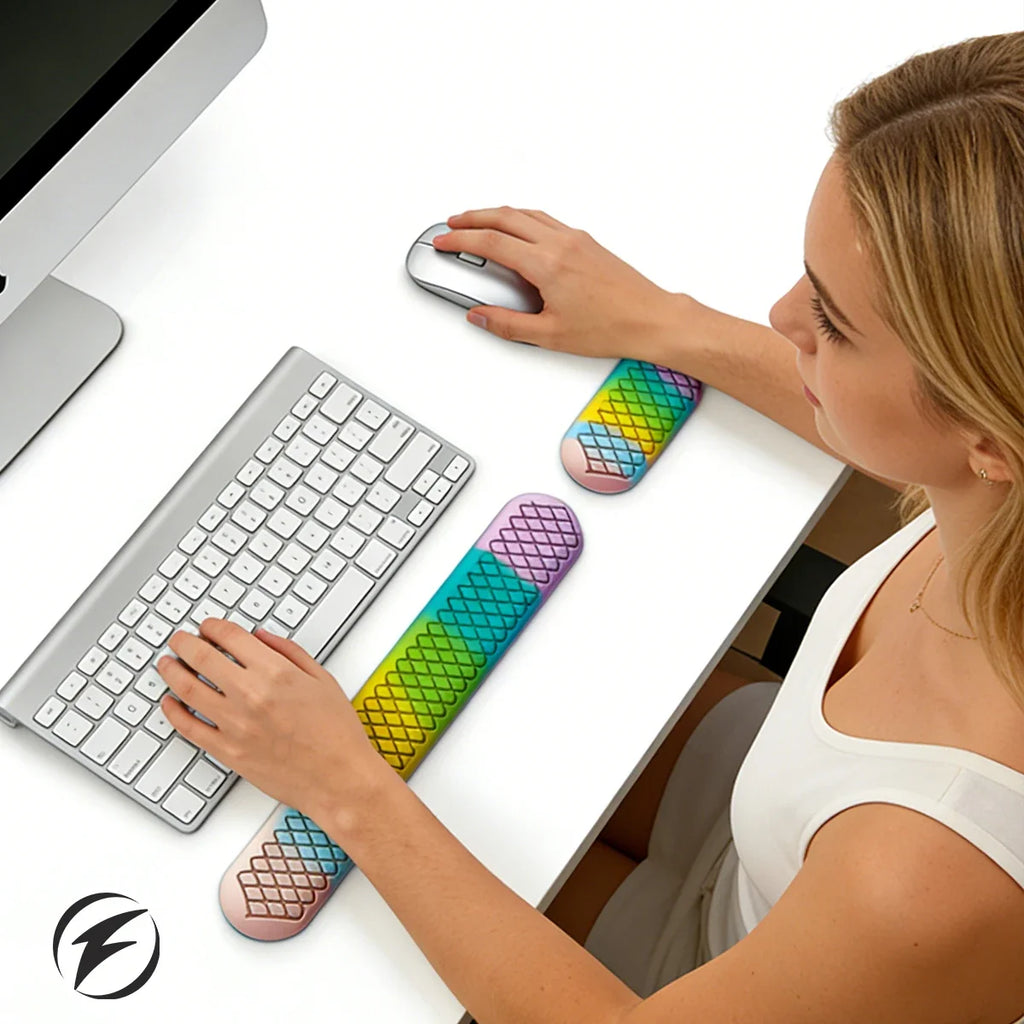 Ergonomic Silicone Wrist Rest & Mouse Pad Set | GUUGEI