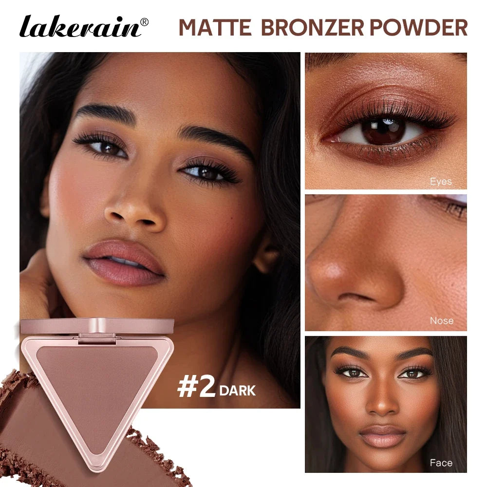 ibcccndc Matte Bronzer Palette – Contour, Blush & Shine Control
