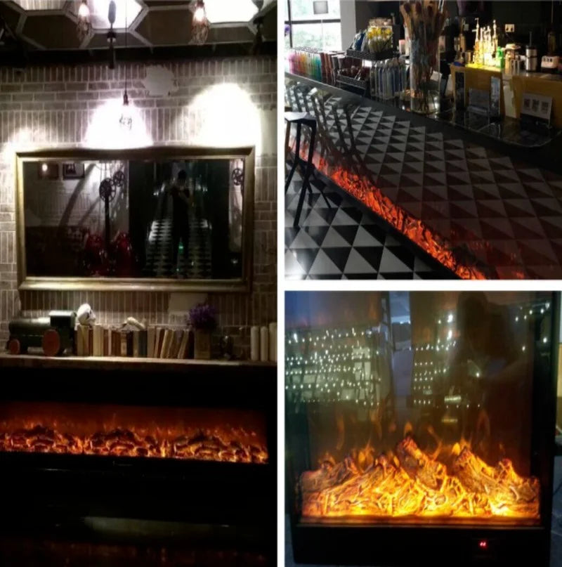 Electric Simulation Charcoal Flame Lamp | Fireplace Decor