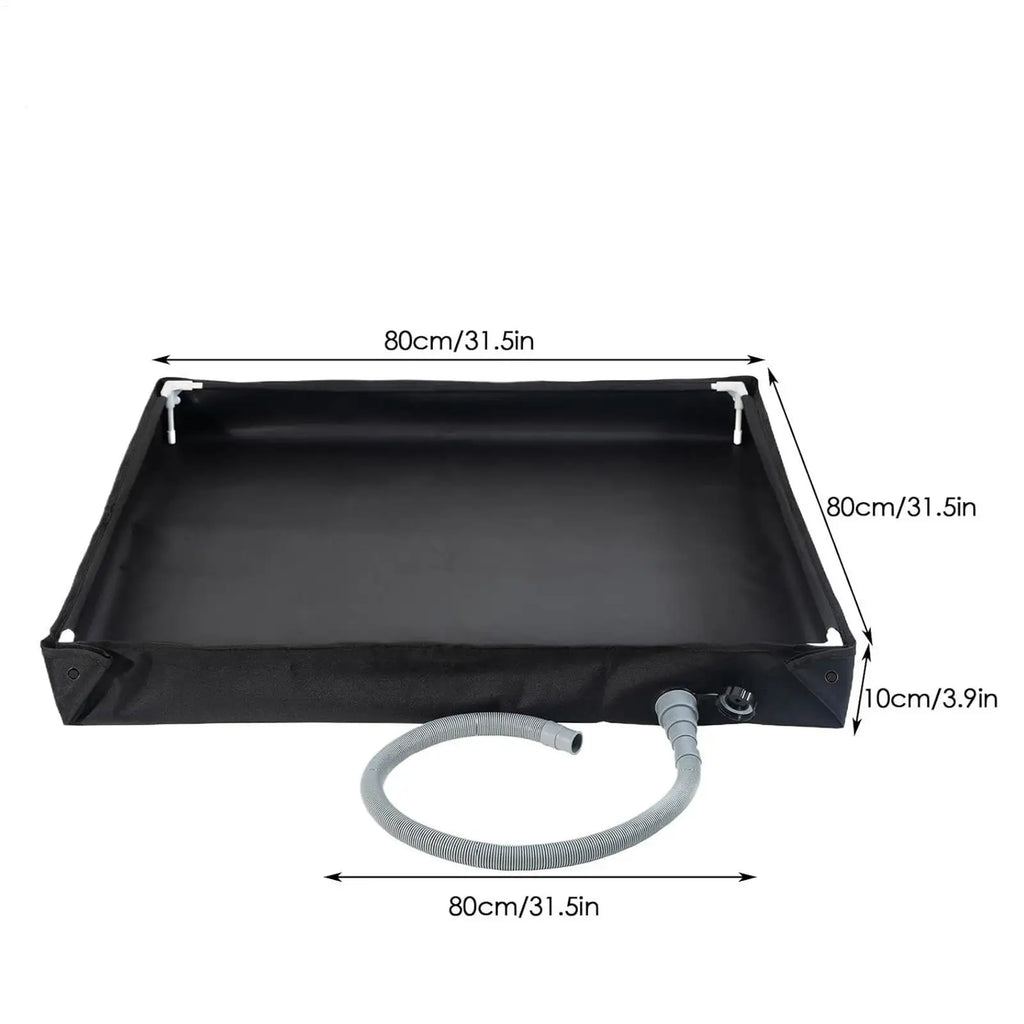 Outdoor Camping Shower Tent Floor Base Folding Pan Drain Pipe PVC