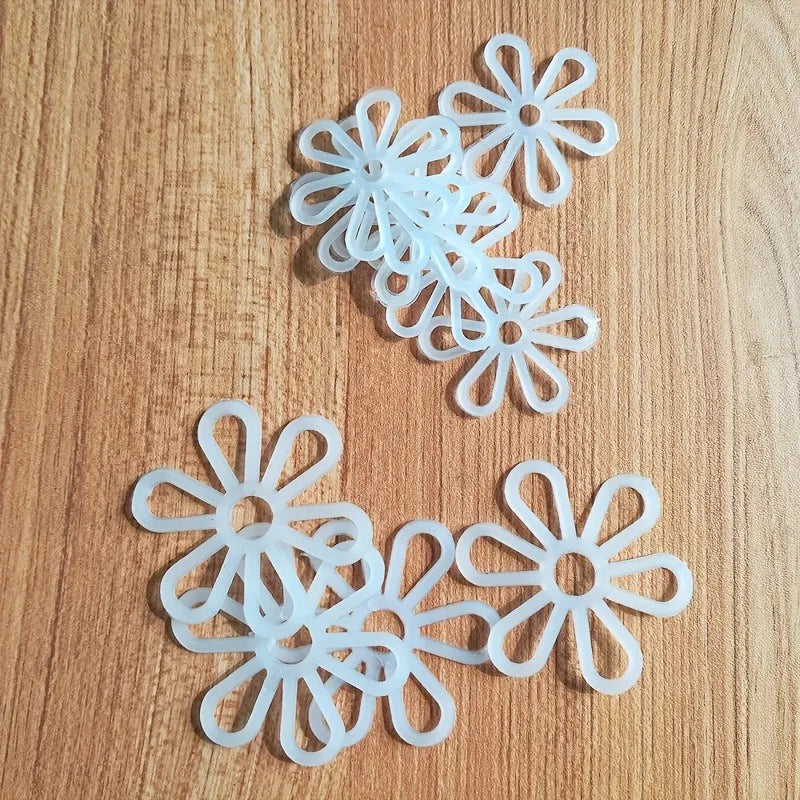 50Pcs Plastic Six-Petal Flower Shaping Pieces – Knitting Crafts