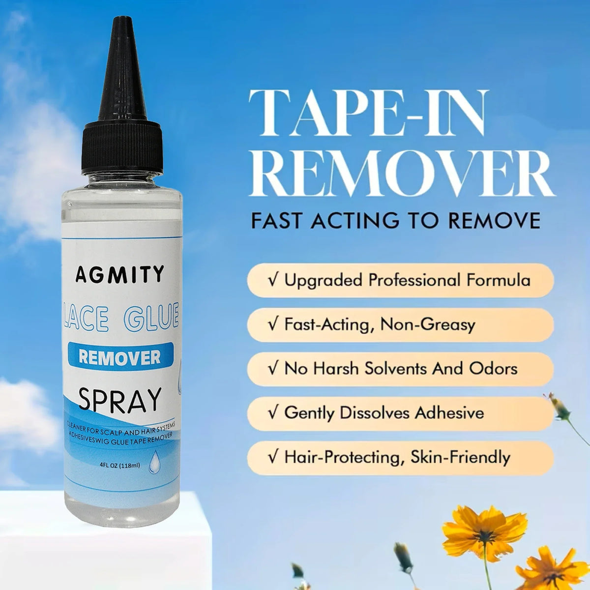 4oz Wig Glue Remover Solvent for Lace Wigs & Toupees | 118ml