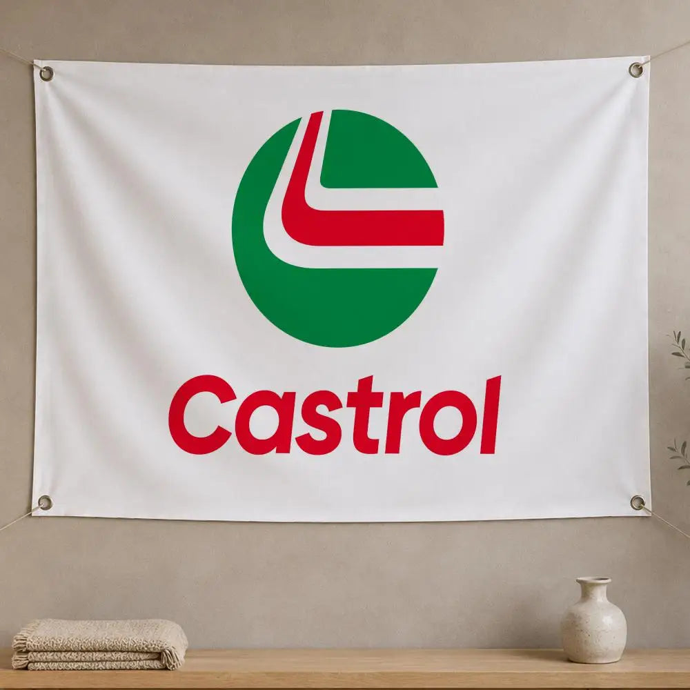 Castrol Automotive Flag Banner – Indoor & Outdoor Wall Decor