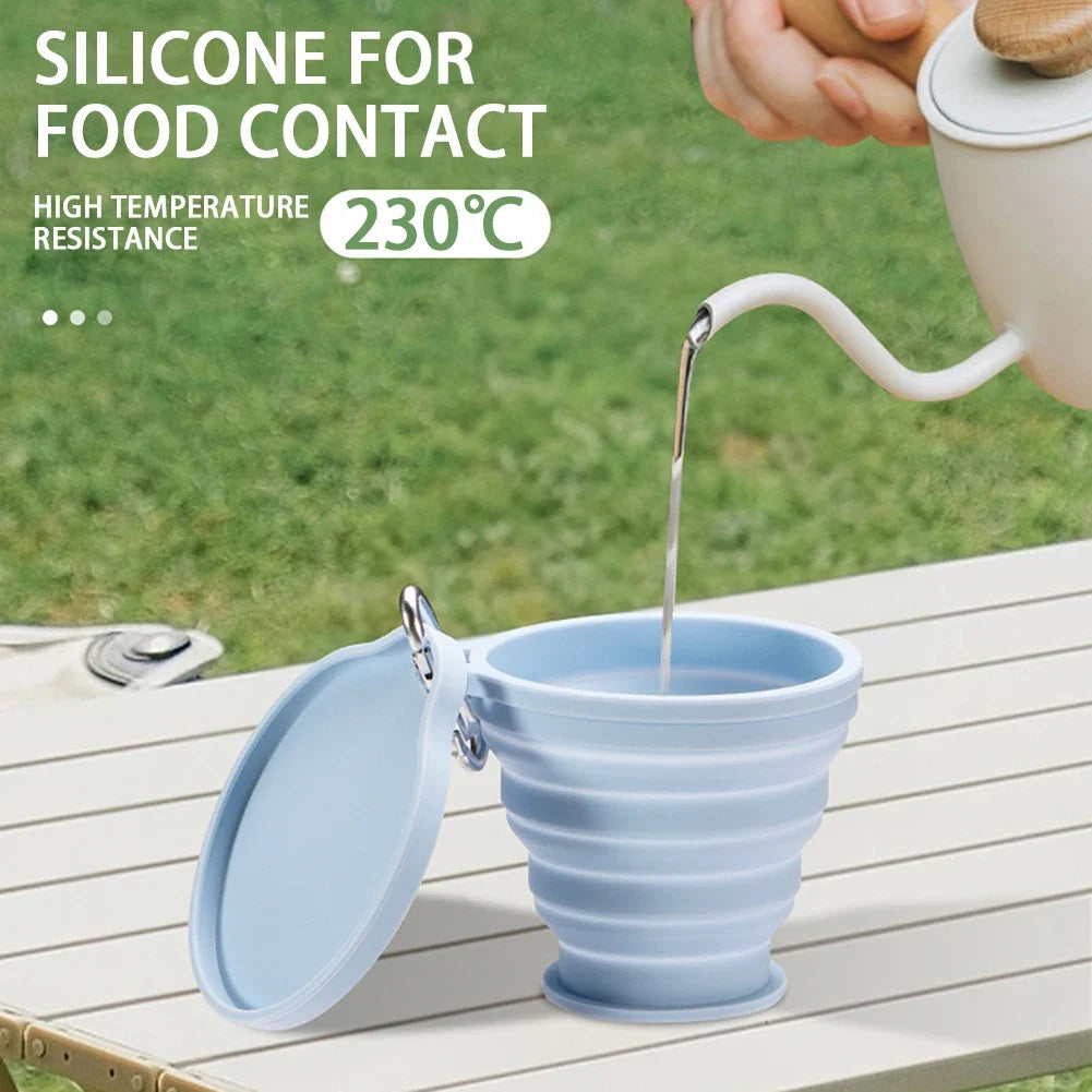 Foldable Silicone Collapsible Travel Cup – BPA-Free Leakproof