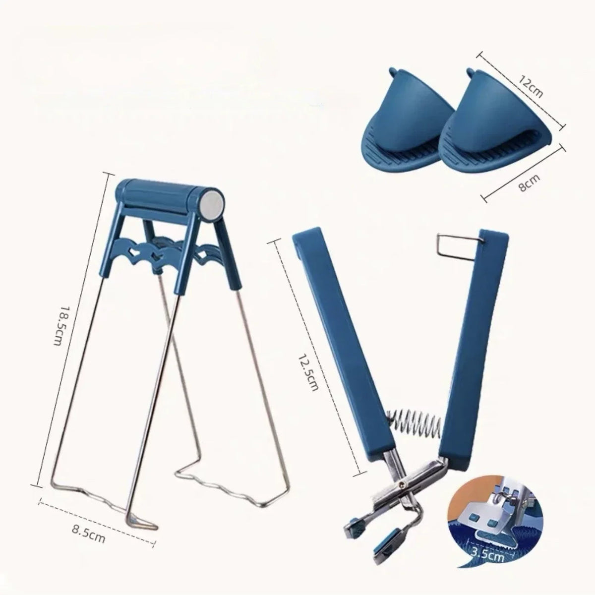 Stainless Steel Anti-Scald Pot Clip & Bowl Lifter Tongs