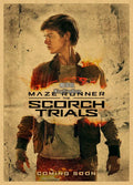 Maze Runner Kraft Paper Wall Poster – Home & Bar Decor