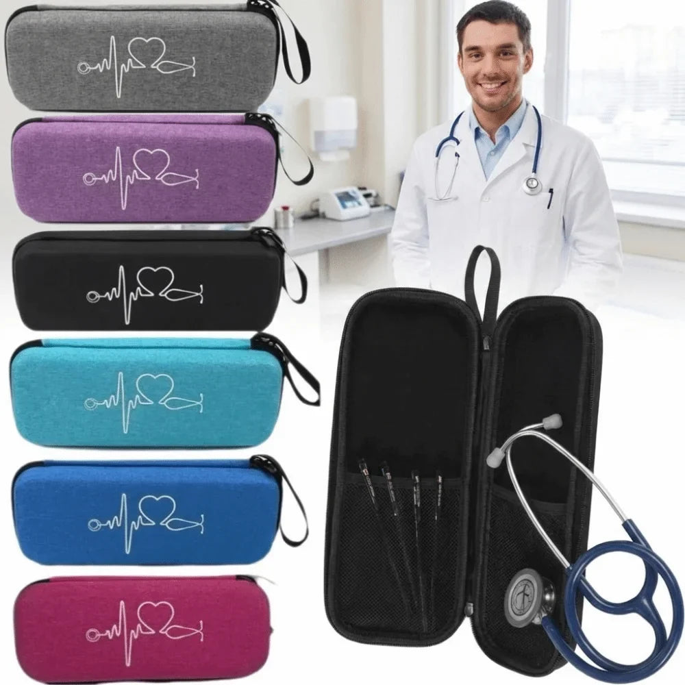 EVA Hard Shell Stethoscope Carrying Case – Shockproof Zipper Bag