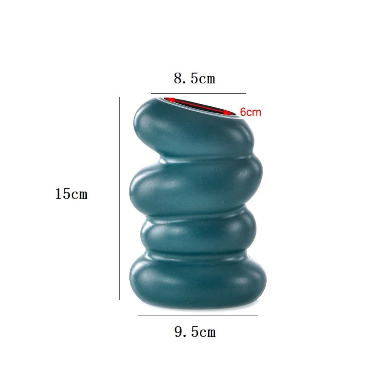 Plastic Spiral Vase – Nordic Creative Flower & Home Decor