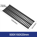 Resin Plastic Trench Drain Cover Grate – Garage, Driveway & Outdoor