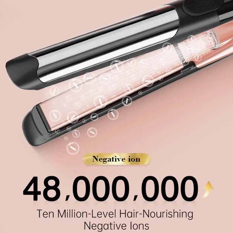 Titanium Flat Iron Hair Straightener | LED Display, Auto Power-Off