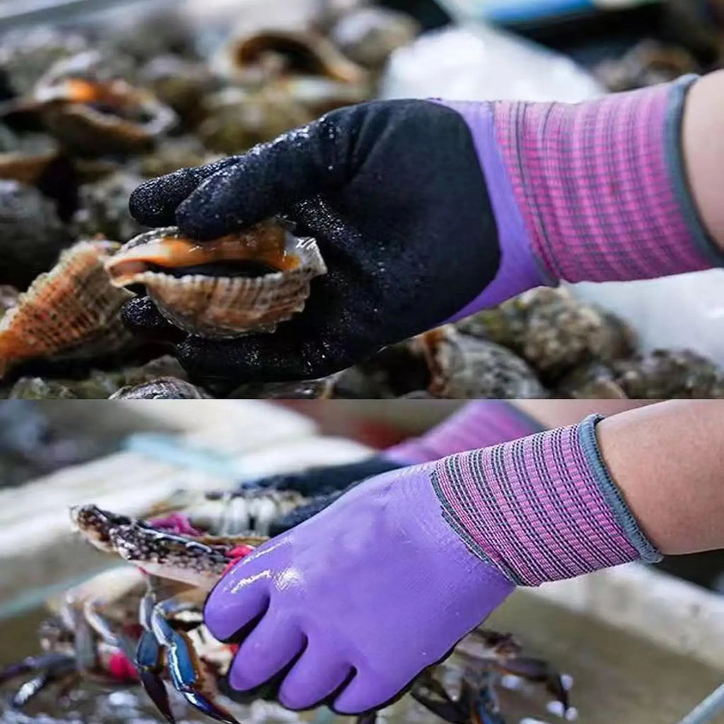 Waterproof Latex Work Gloves – Non-Slip Kitchen & Garden Mitts