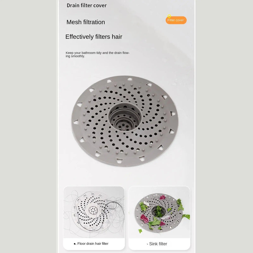 Shower Drain Hair Catcher – Anti-Clog Tub & Sink Cover